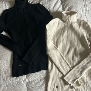 Lauren by Ralph Lauren ribbed turtlenecks